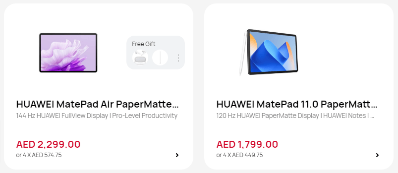 Huawei tabs 